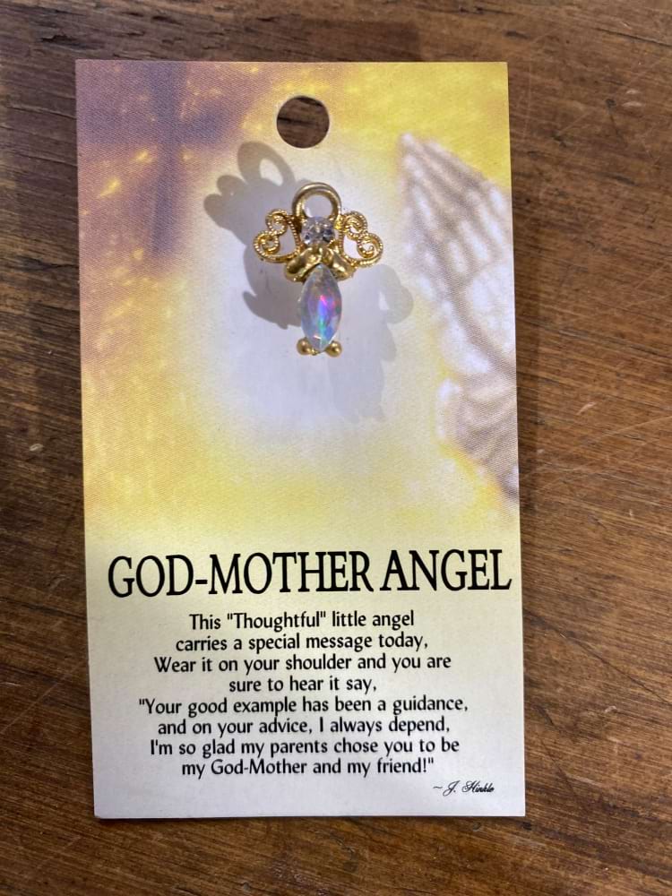 God Mother Angel Pin