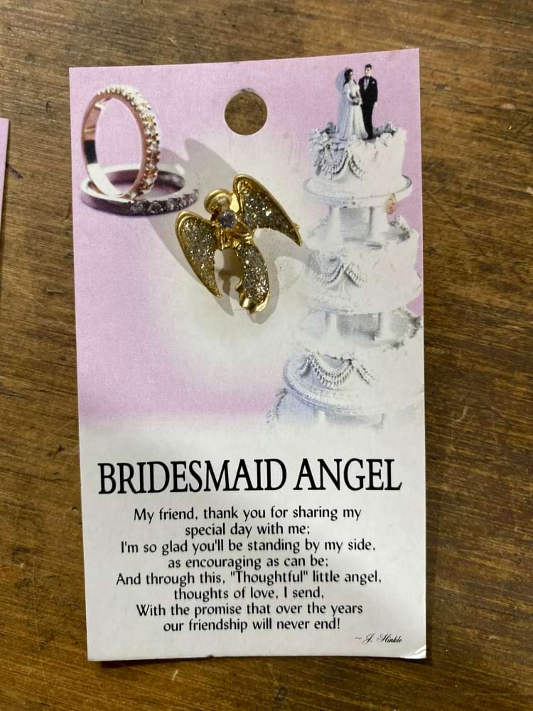 Bridesmaid Angel Pin